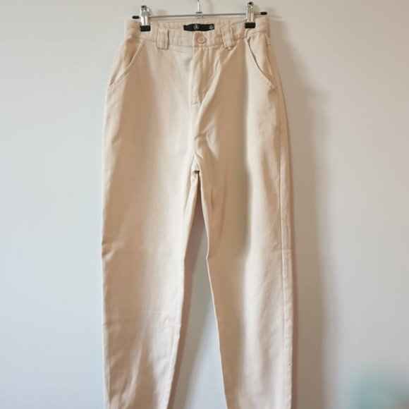 Missguided Pants - Beige Cargo Pants